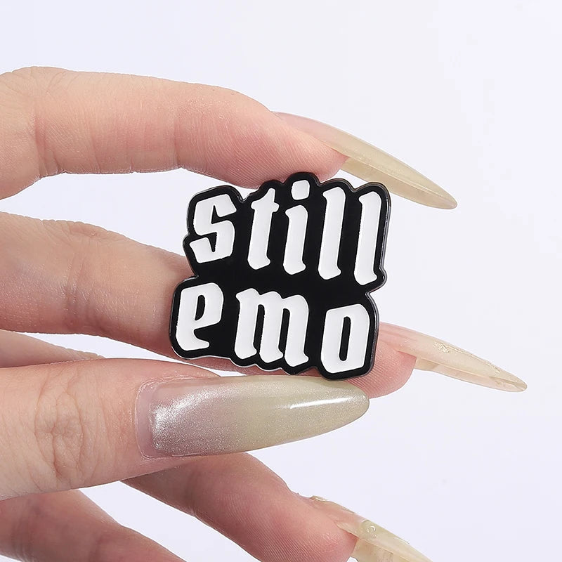 Emo Enamel Pins