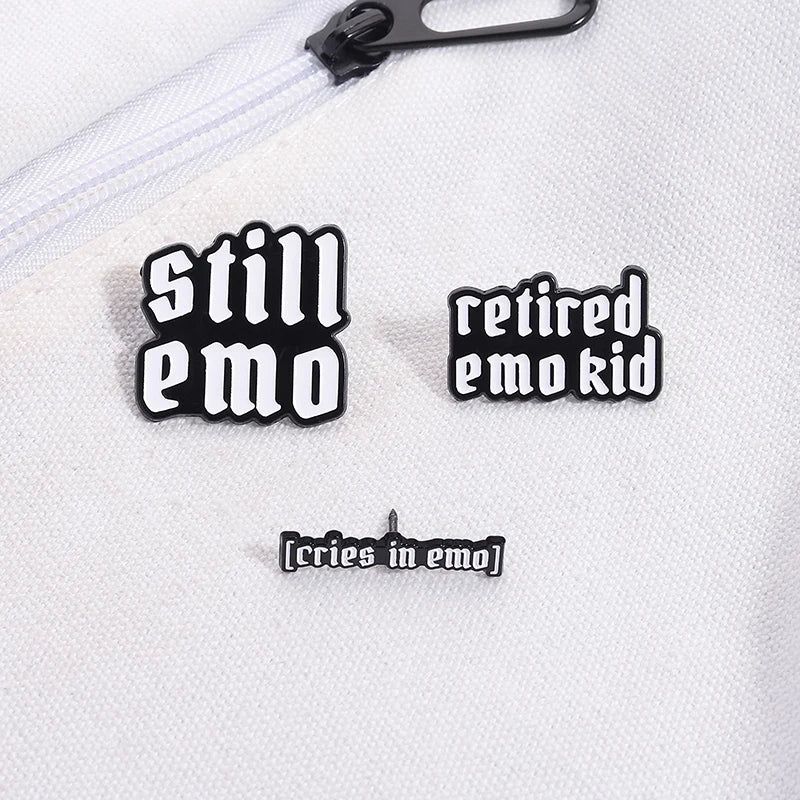 Emo Enamel Pins