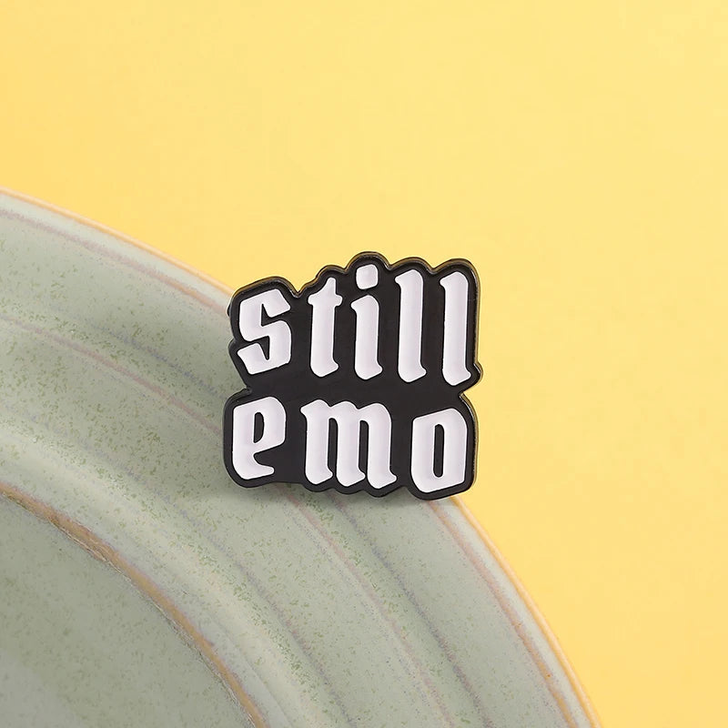 Emo Enamel Pins