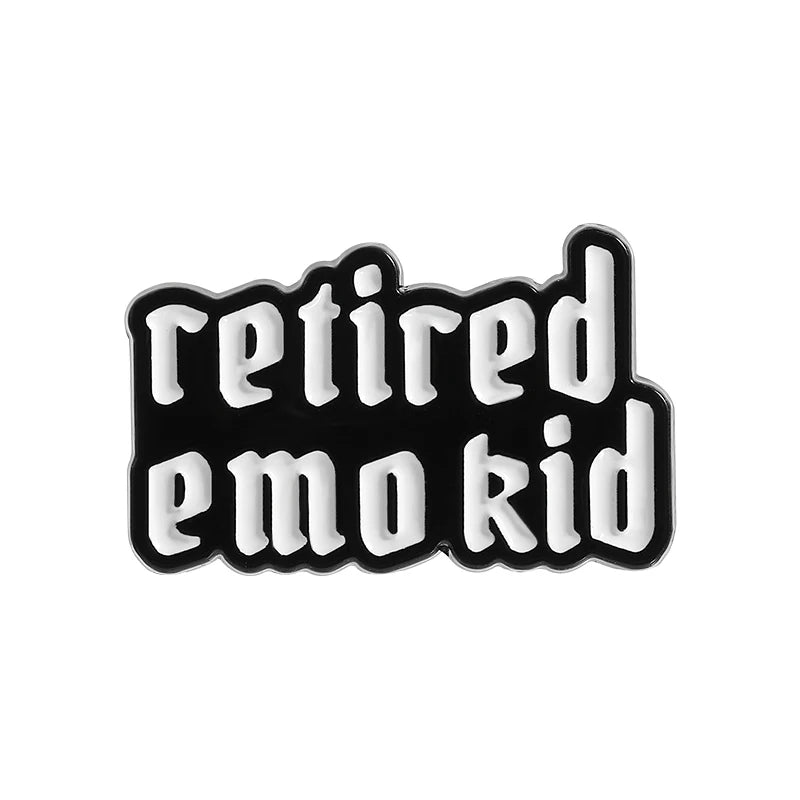 Emo Enamel Pins